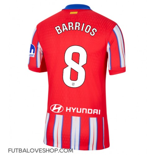 Dres Atletico Madrid Pablo Barrios #8 Domáci 2024-25 Krátky Rukáv